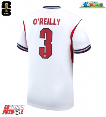 Inglaterra Nico O'Reilly #3 Primera Equipación Mundial 2026 Manga Corta